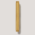 Load image into Gallery viewer, Satin Brass L-Shaped Cabinet Pull – Knurled Bar Handles