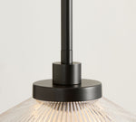 Afbeelding laden in galerijweergave, Bravira geribbelde glazen hanglamp - elegante keuken eilandlamp