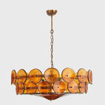 Load image into Gallery viewer, Lorenzo Overlapping Glass Discs – Vintage Lighting for Living Room
