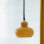 Bild in die Galerieansicht laden, Lunea Retro Creme-Glas-Pendelleuchte – Nordische Vintage-Hängeleuchte für Schlafzimmer und Esszimmer