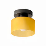 Afbeelding laden in galerijweergave, Moriglaze Sculpturale Glazen Kap Cilinder Plafondlamp - Moderne Opbouwlamp voor Entree of Woonkamer