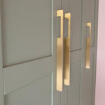 Load image into Gallery viewer, Slimline Cabinet Handles – Brushed Gold Drawer Pulls for Modern Style