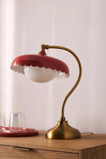 Load image into Gallery viewer, Rayla Scalloped Metal Shade Retro Task Lamp for Desk & Bedroom