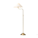 Load image into Gallery viewer, Fibura Elegant Floor Lamp Linen Shade Champagne Bronze – Add Warmth