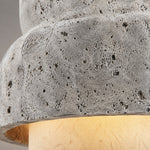 Cargar imagen en el visor de la Galería, Macro close-up of porous gray travertine stone texture