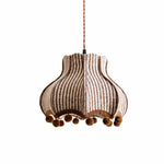 Load image into Gallery viewer, French Vintage Striped Fabric Pendant Lamp
