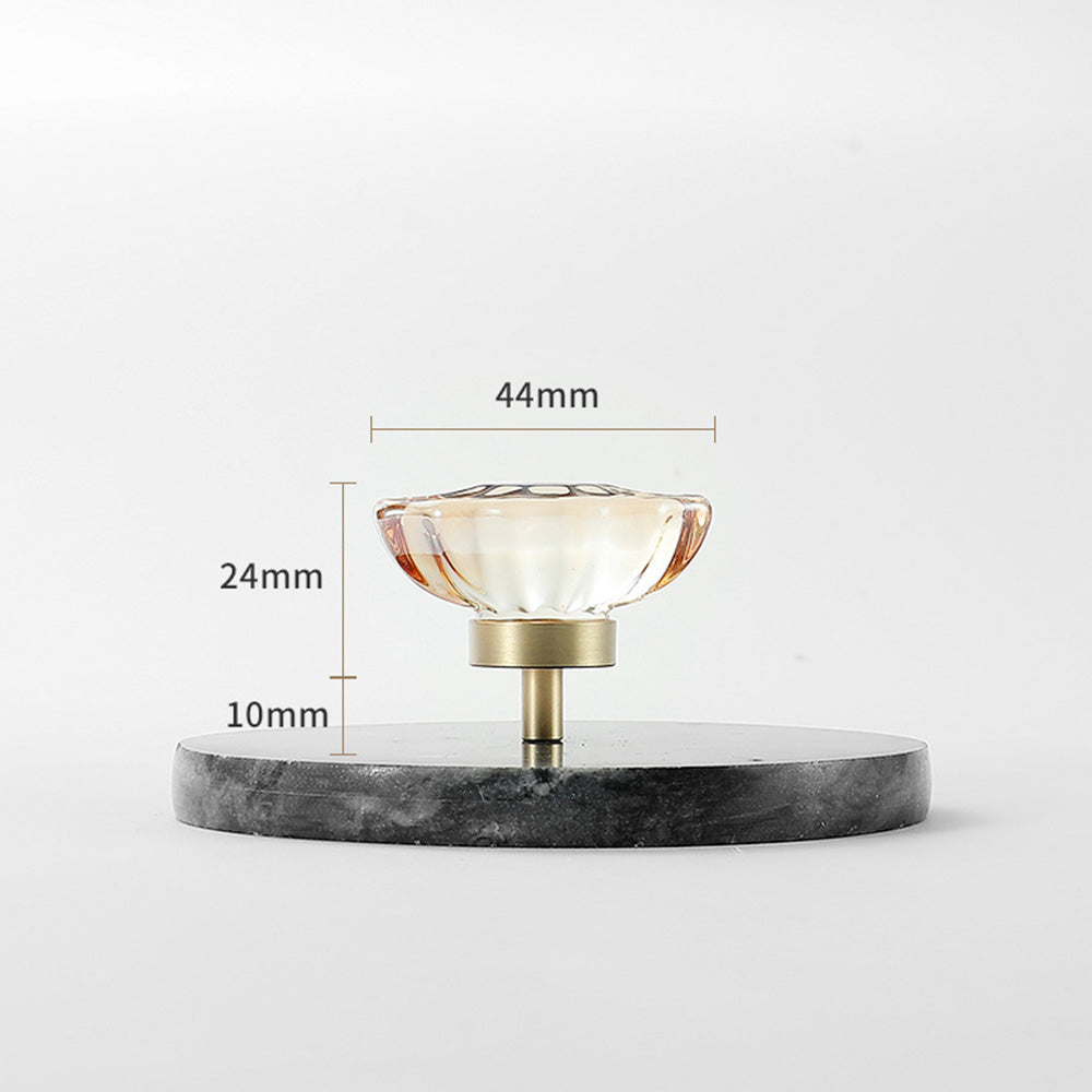 Modern Mushroom Cabinet Knob – Clear Glass Diamond Drawer Knobs