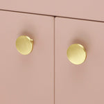 Load image into Gallery viewer, Solid Brass Round Decorative Knob–Metal Drawer & Kitchen Cabinet Knobs