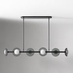 Load image into Gallery viewer, Elorina 6-Light Linear Chandelier - Modern Metal Light Fixture - Dining Room Lighting
