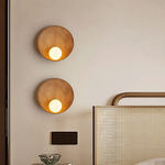 Cargar imagen en el visor de la Galería, Lámpara de Pared Japandi Moderna de Resina y Metal Serenity