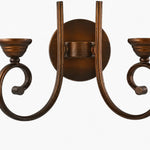 Charger l'image dans la visionneuse de la galerie, Two-light wall sconce backplate detail