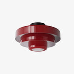 Cargar imagen en el visor de la Galería, Lámpara de Techo Redonda en Capas Colorida Veleora - Luminaria de Metal Estilo Bauhaus para Iluminación Interior de Dormitorio y Cocina