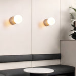Load image into Gallery viewer, Travertine Round Glass Wall Fixture