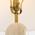 Carica immagine nel visualizzatore della Galleria, Albi Lampada da Tavolo Minimalista in Marmo – Paralume Elegante in Tessuto Adatto a Qualsiasi Ambiente