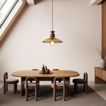 Load image into Gallery viewer, Brass Crest Pendant Light