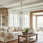 Afbeelding laden in galerijweergave, Clarione in hoogte verstelbare glazen hanglamp - Klassieke Art Deco lamp