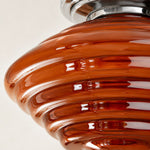 Load image into Gallery viewer, Vintage Glass Ceiling Light