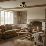 Afbeelding laden in galerijweergave, Mobilux Line Moderne Messing Opbouwlamp - Minimalistische Gouden Plafondlamp voor Slaapkamer