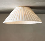 Load image into Gallery viewer, Luvora Pleated Linen Shade Round Flush Mount Contemporary Ceiling Light for Bedroom & Hallway