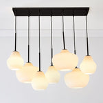 Load image into Gallery viewer, Rivrona Contemporary 7-Light Chandelier - Modern Glass Lighting for Dining Rooms