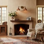 Load image into Gallery viewer, Conique Industrial Double Arm Wall Light for Bathroom & Vanity