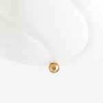 Cargar imagen en el visor de la galería, Modo Lámpara de Techo – Pantalla de Vidrio Minimalista con Marco de Latón Elegante para Comedor u Oficina