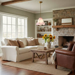 Cargar imagen en el visor de la galería, Lámpara colgante con pantalla floral Bellina Iluminación decorativa para el hogar