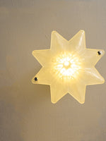Load image into Gallery viewer, Art Deco Star Ceiling Lamp - Frosted Glass Fixture for Hallway & Entryway - Astris Ceres