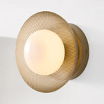 Load image into Gallery viewer, Elorina Sconce Wall Light - Textured Metal or Glass Shade