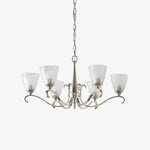 Charger l’image dans la visionneuse de la galerie, Lustre Multi-Lumière Lunetal avec Accents en Cristal Finition Laiton - Luxe Moderne pour Salle à Manger et Salon