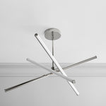 Load image into Gallery viewer, Voro Minimalist Chrome Light Rods - LED Semi-Flush Mount Ceiling Light