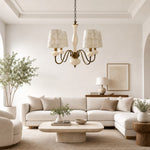 Bild in die Galerieansicht laden, Shellure Retro Shell Texture Chandelier - Sculptural Coastal Home Lighting Fixture