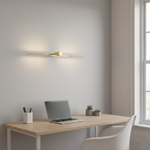 Załaduj obraz do przeglądarki galerii, Nowoczesna metalowa lampa ścienna Leigh Brilliance