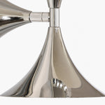 Carica l'immagine nella visualizzazione Galleria, Reflective chrome plating and flared metal shade detail