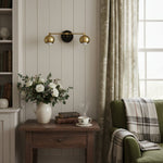 Load image into Gallery viewer, Metio Dome Decorative Vanity Light - Classic Orb Shade Bathroom Wall Lamp