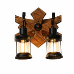 Cargar imagen en el visor de la Galería, Double Lantern Crossbeam Wall Light