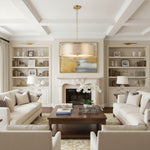 Afbeelding laden in galerijweergave, Liorin Geometrische Hanglamp – Moderne Sierlijke Metalen en Stoffen Kap Hanglamp voor Interieurs