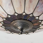 Afbeelding laden in galerijweergave, TF Brooklyn Tiffany glas plafondlamp - Art deco ontwerp voor hal of woonkamer