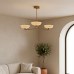 Load image into Gallery viewer, Vega Glass Mid-Century Modern Globe Chandelier with Glass Shades for Dining Room and Kitchen Island