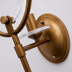 Cargar imagen en el visor de la Galería, Oval Glass Wall Sconce With Pull Chain