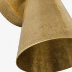 Cargar imagen en el visor de la Galería, Brass shade rim and interior detail
