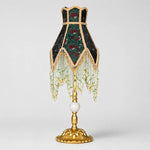 Cargar imagen en el visor de la Galería, French vintage beaded fringe table lamp