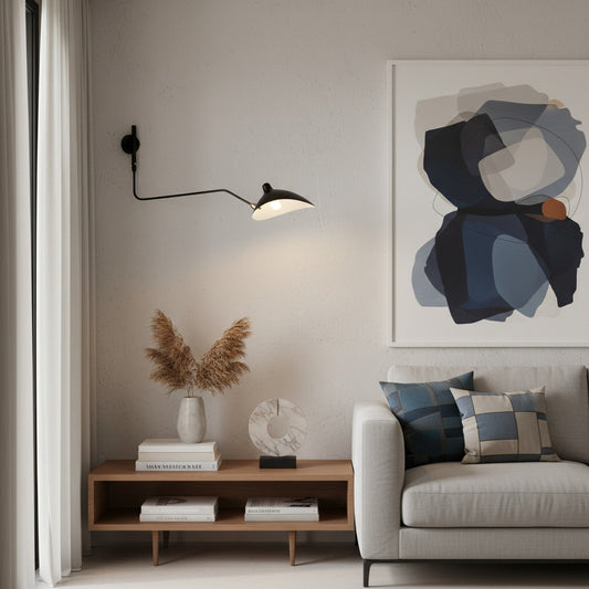 Applique murale design minimaliste moderne Arclume – Applique à bras réglable élégante Éclairage contemporain N42