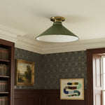 Load image into Gallery viewer, Aurenza Contemporary Flush Mount – Elegant Metal Light for Living Room