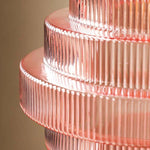 Afbeelding laden in galerijweergave, Bottis Gestreepte Glazen Fles Hanglamp met Artistieke Verticale Kap U19