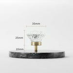 Load image into Gallery viewer, Modern Mushroom Cabinet Knob – Clear Glass Diamond Drawer Knobs