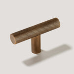 Load image into Gallery viewer, T-Bar Cabinet Knob – Industrial Antique Brass Hardware for Cabinets
