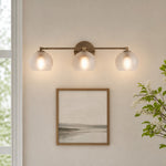 Bild in die Galerieansicht laden, Auruca Globe Wall Light Bellflower Inspired Shape - Minimalist Metal Glass Sconce for Living Room