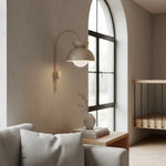 Load image into Gallery viewer, Aurelia Wall Lamp with Tiered Dome Design in Modern Metal for Bedroom or Hallway