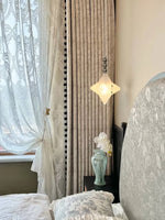 Load image into Gallery viewer, Art Deco Astris Elara Star Pendant Light - Frosted Glass Pendant with Geometric Style